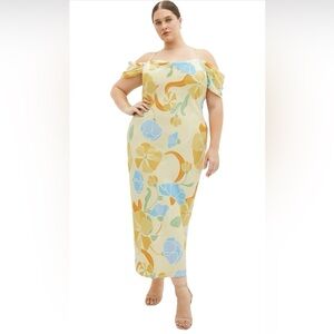 NWT-City Chic Women's Plus Size Dress - Cady Print Slip-